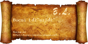 Bucsi László névjegykártya